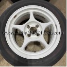 JDM Enkei RP01 15" 4x100 White Wheel and Tire Set